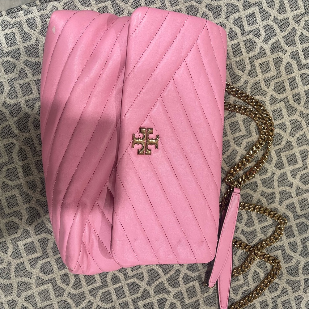 Tory Burch Pink Chevron Shoulder Bag